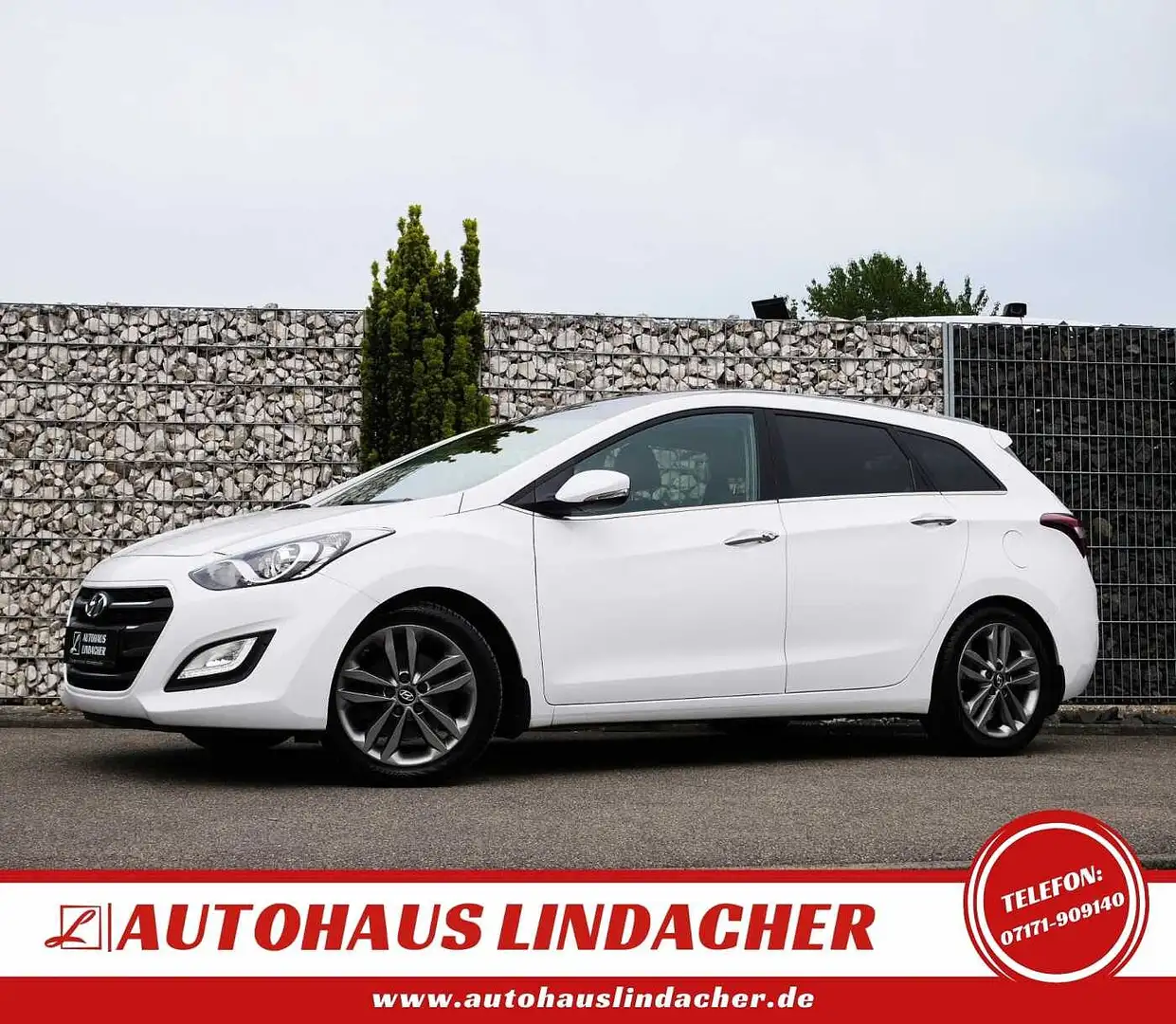 Hyundai i30 cw blue Style |Teilleder |Navi |AHK Weiß - 2