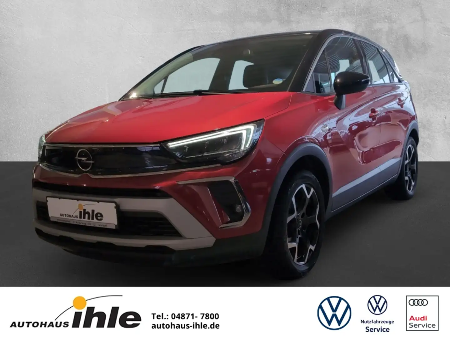 Opel Crossland Business Elegance 1,2 Turbo LENKRADHEIZ.+NAVI+DAB Rot - 1