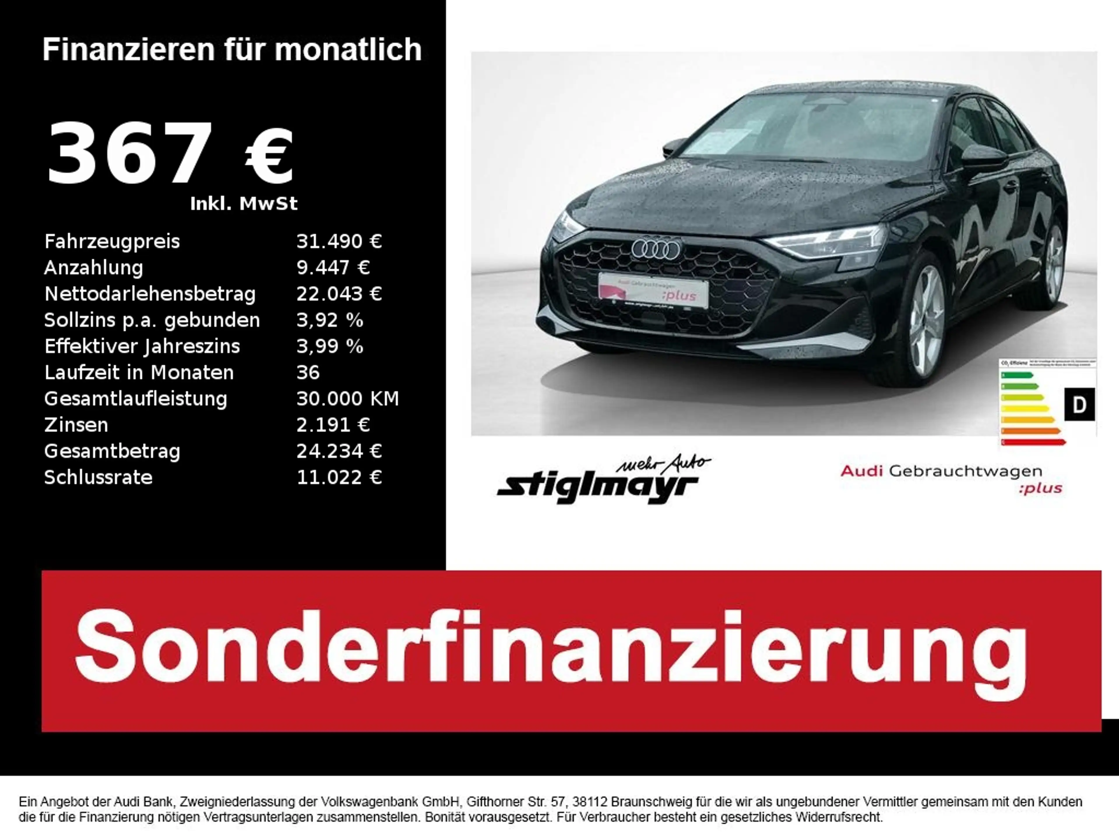 Audi A3 Limo 35 TFSI S-tronic ACC+AHK+KAMERA+LED+NAVI