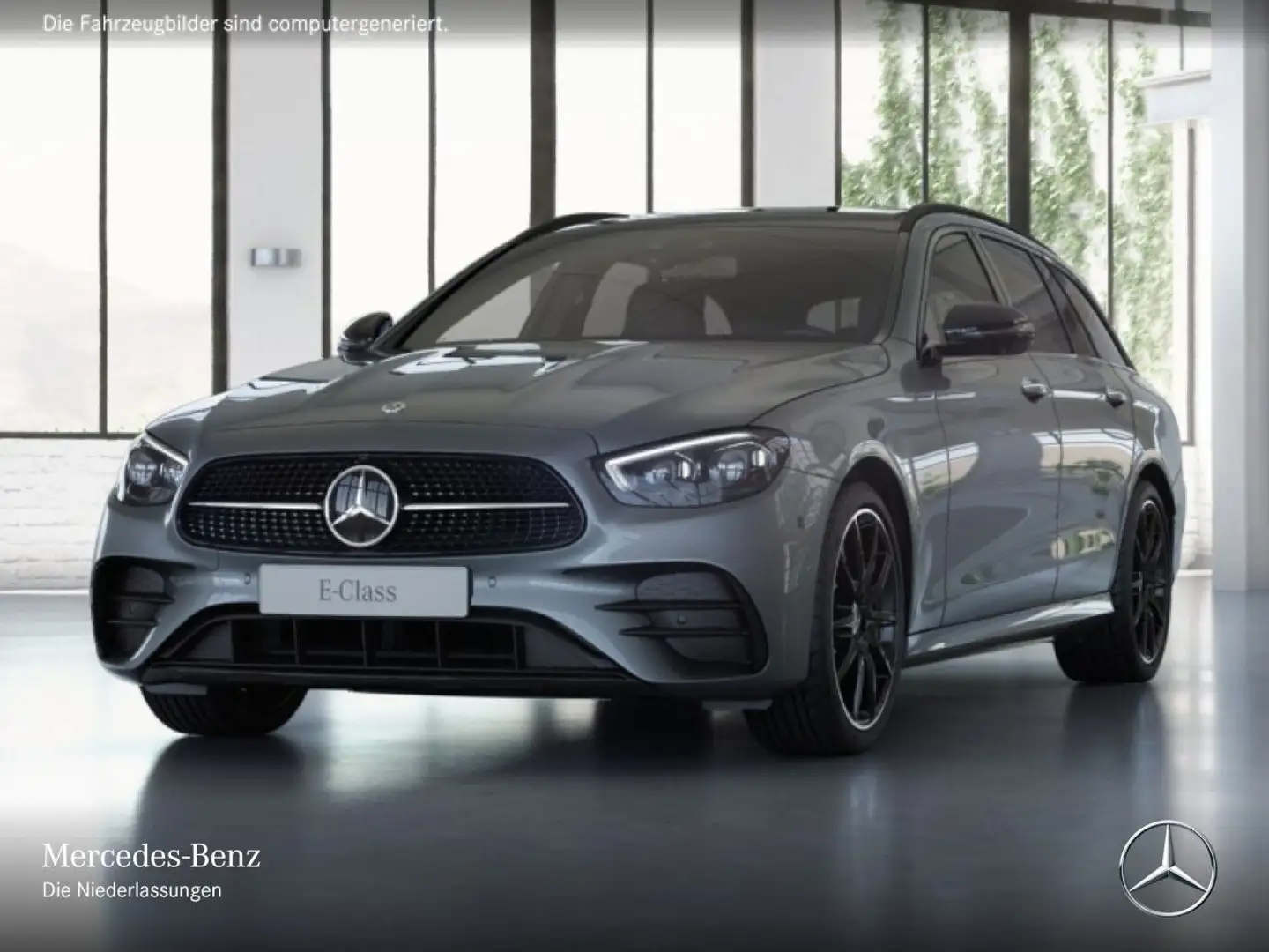 Mercedes-Benz E 220 d T 4M AMG+NIGHT+PANO+360+AHK+MULTIBEAM+9G Gris - 2