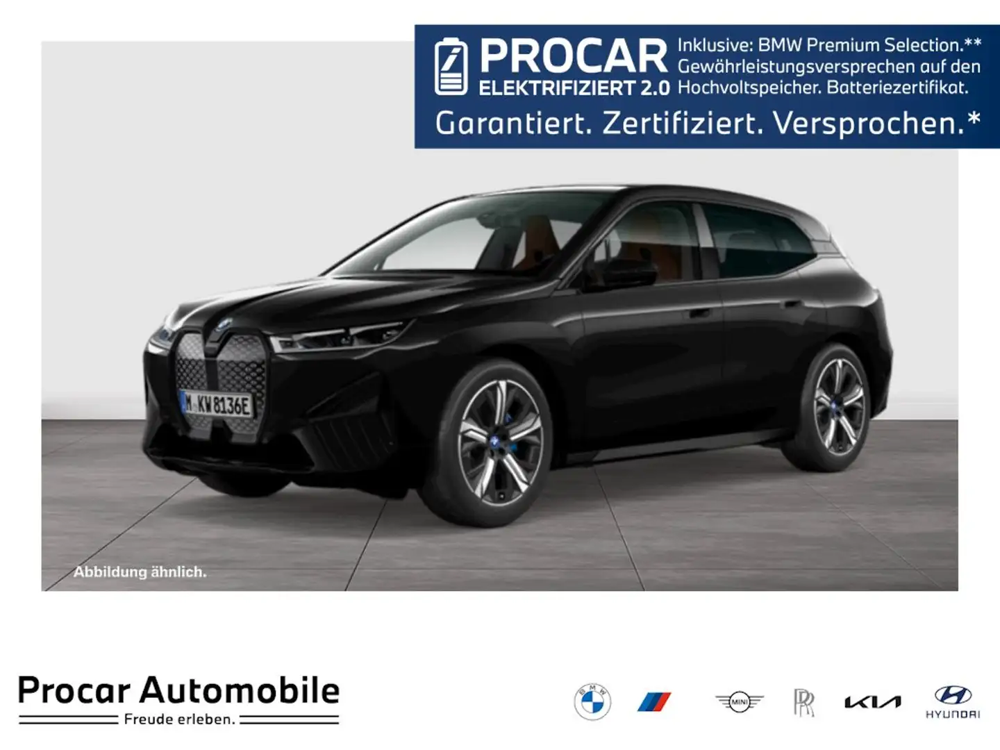 BMW iX xDrive50 M Sport HUD PANO ACC AHK 360°KAM LM Zwart - 1
