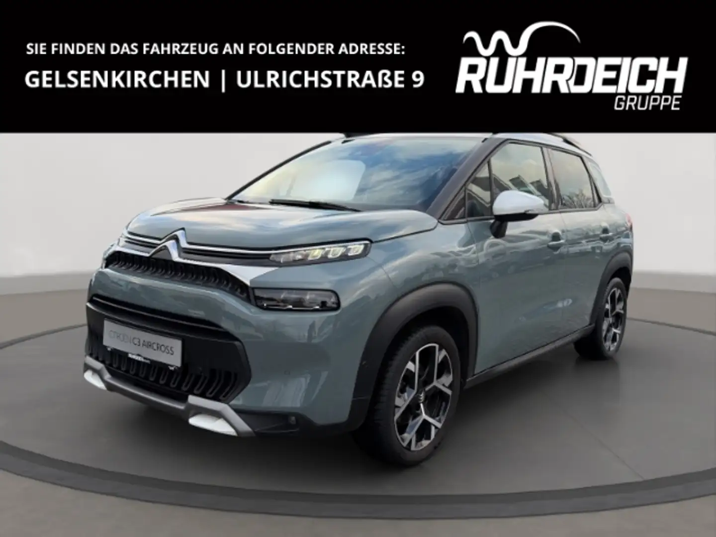 Citroen C3 Aircross Shine Pack El. Panodach Navi Leder Apple CarPlay A Grün - 1