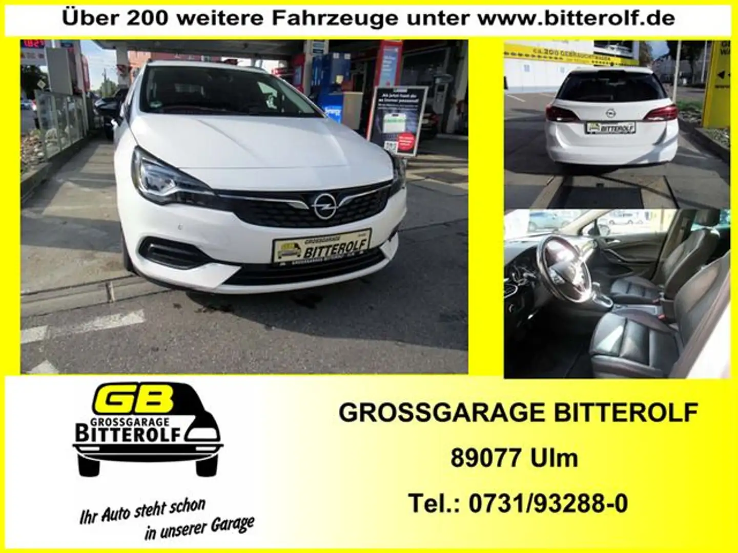 Opel Astra ST 1.5D Aut Motorschaden Navi/Leder/SD/4SH Weiß - 1