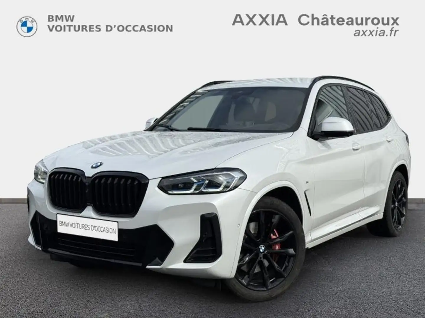 BMW X3 xDrive20d 190ch M Sport Blanc - 1