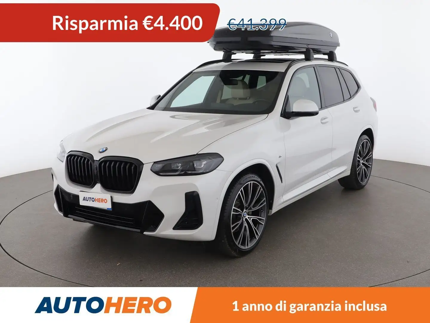 BMW X3 xDrive 20d Msport MHEV Bianco - 1