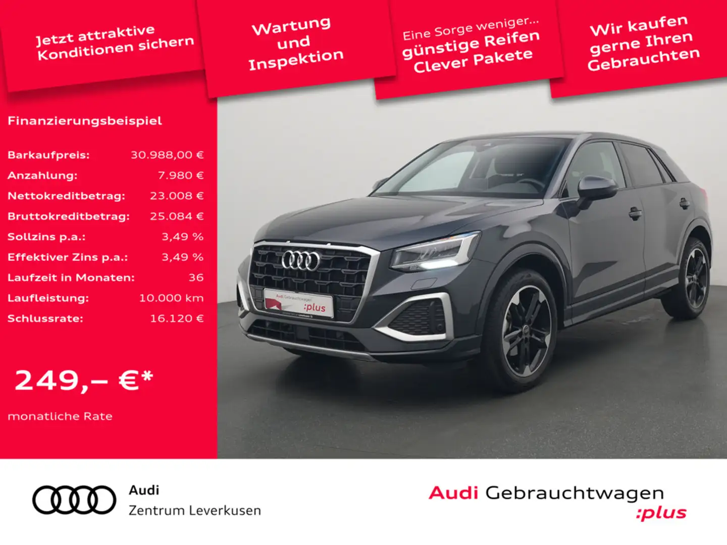 Audi Q2 VIRT NAVI ACC STANDHZ LED Noir - 1