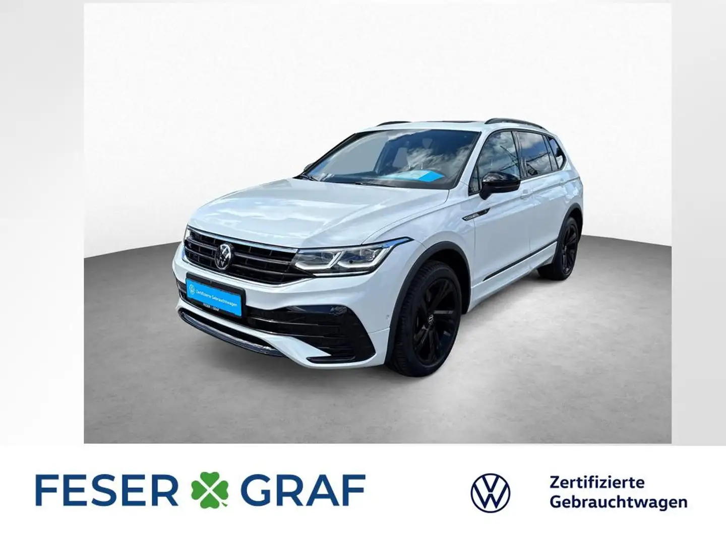 Volkswagen Tiguan Allspace 2.0 TDI DSG 4M R-LINE PANO NAVI Weiß - 1