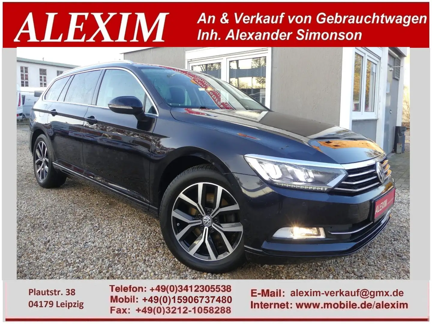 Volkswagen Passat Variant /LED/AHK/Navi/Standheiz/Panorama Noir - 1