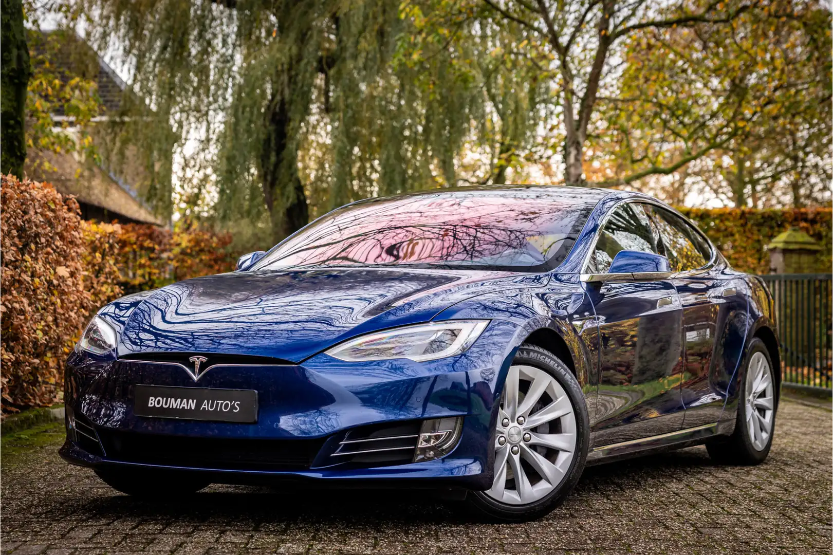 Tesla Model S 90D incl BTW Enhanced Autopilot Luchtvering Blu/Azzurro - 1