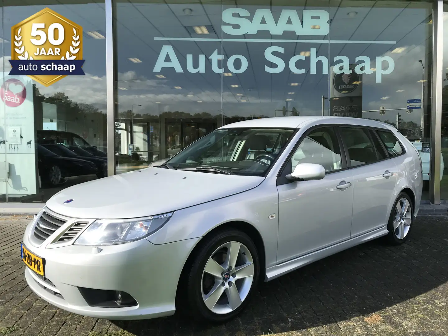 Saab 9-3 Estate 1.8t Norden | Rijklaar incl garantie | M200 Gris - 1