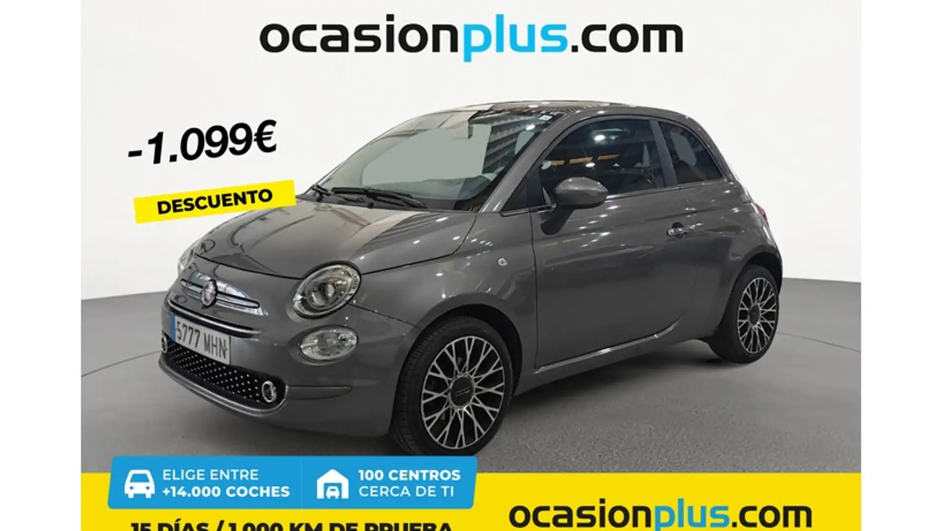 Fiat 500 1.0 Hybrid Dolcevita 52kW Gris - 1