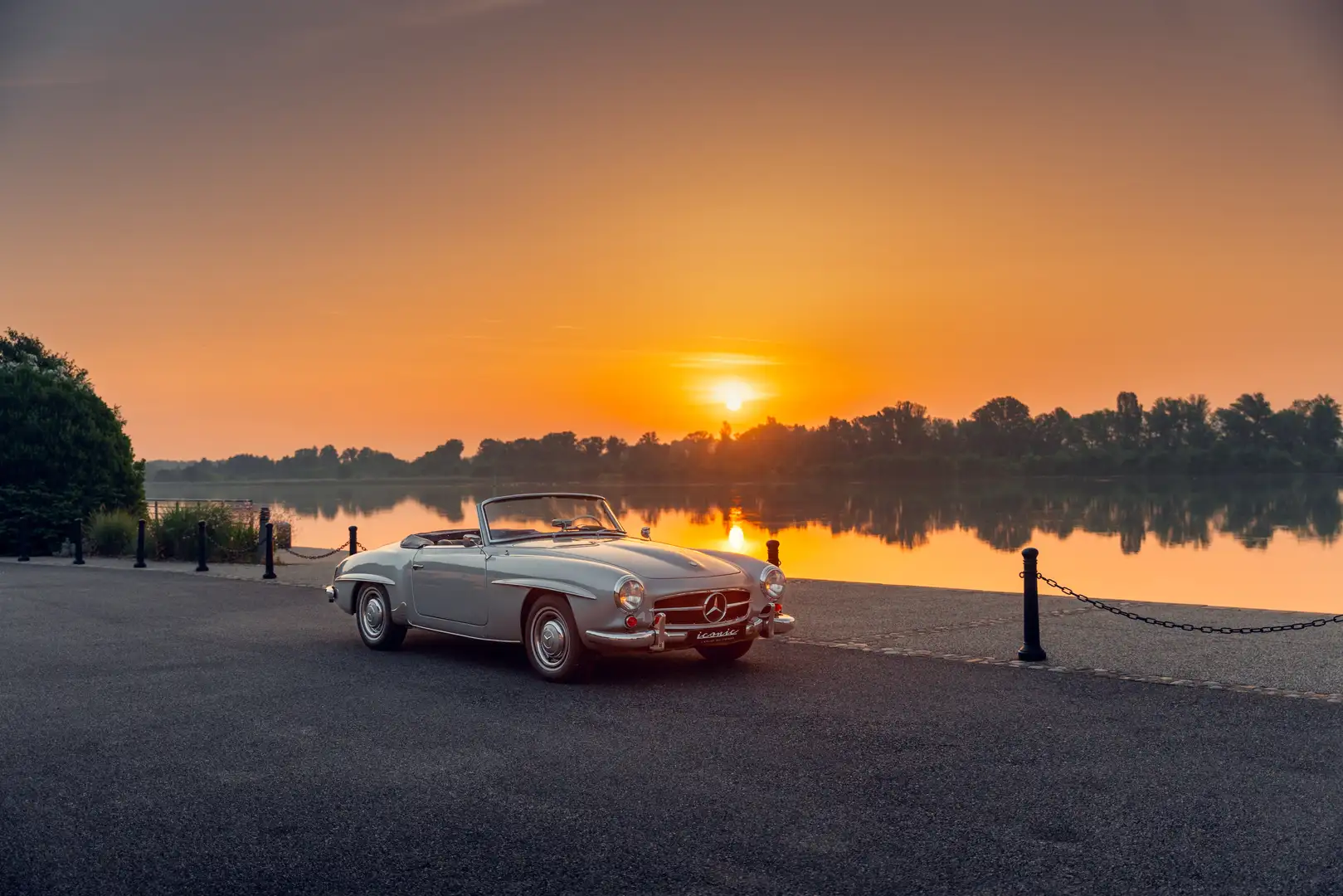 Mercedes-Benz 190 SL Argent - 1