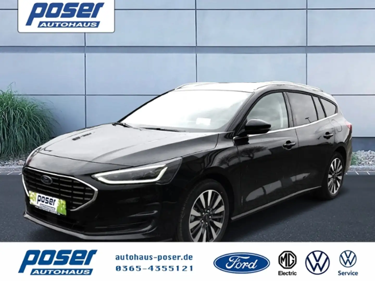 Ford Focus Titanium X Turnier 1.0 EcoBoost MHEV Zwart - 1