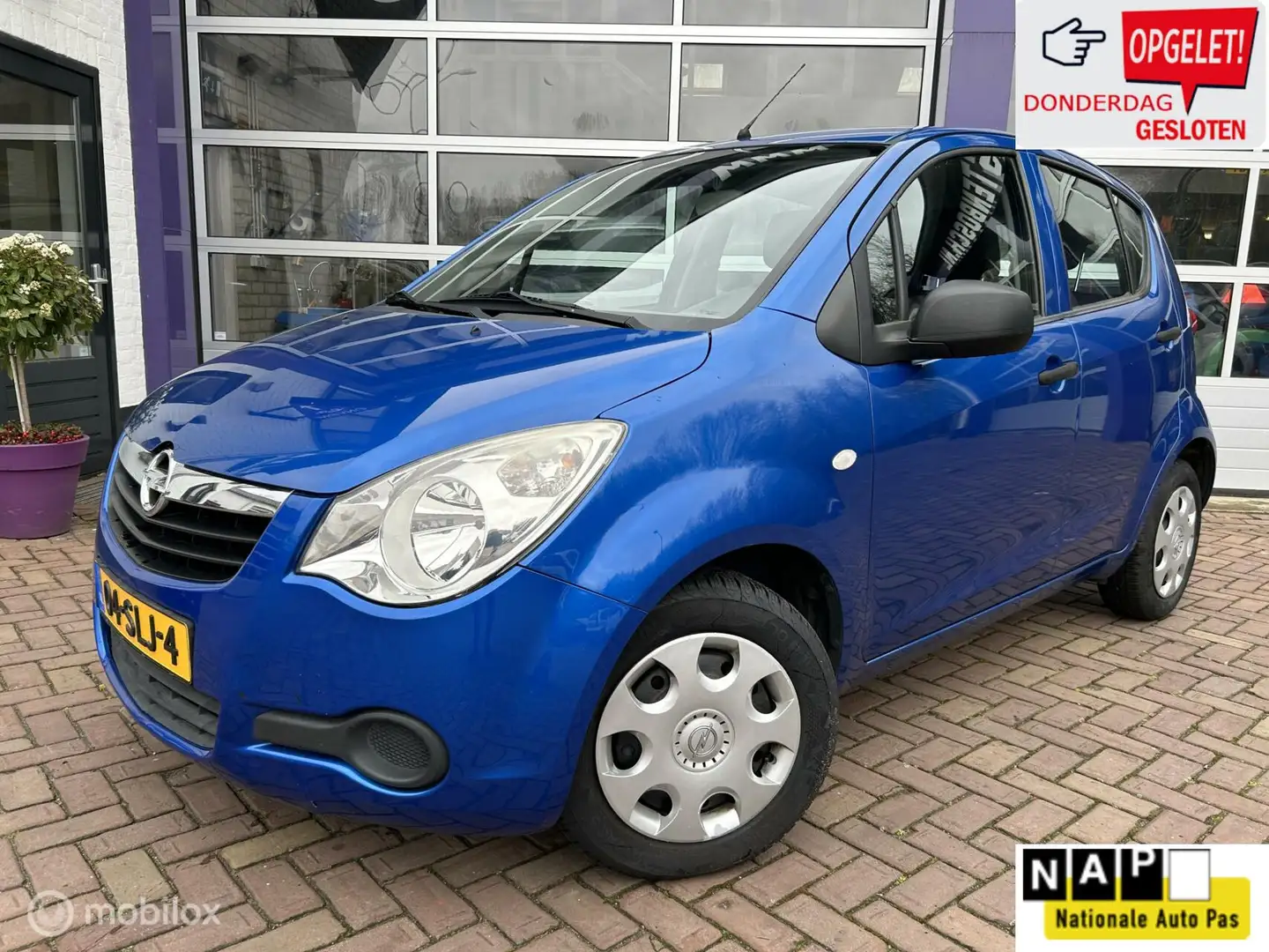 Opel Agila 1.0 Edition * AIRCO * Blauw - 1