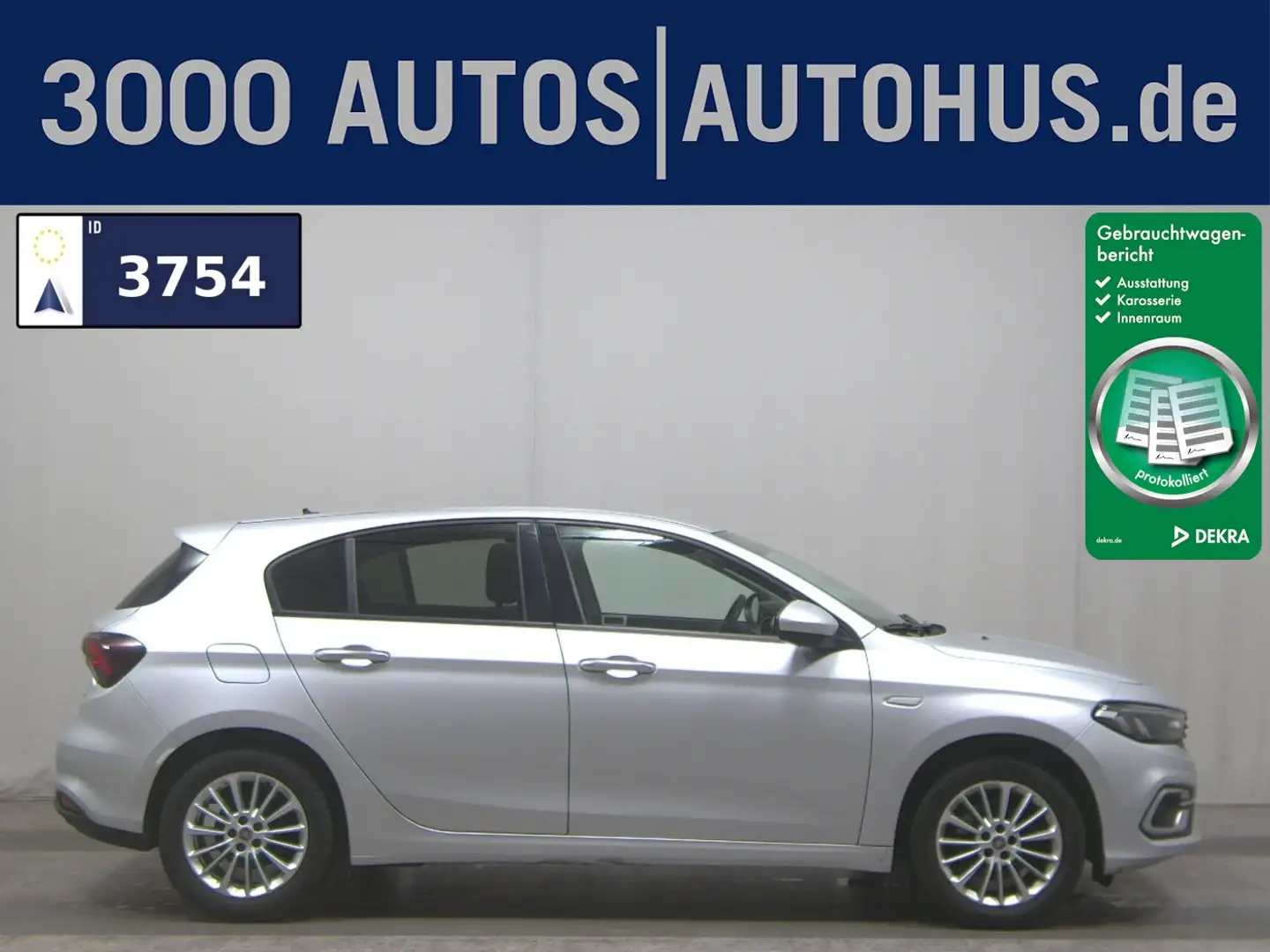 Fiat Tipo 1.0 Life Navi PDC LED RfK Tempomat Argento - 1