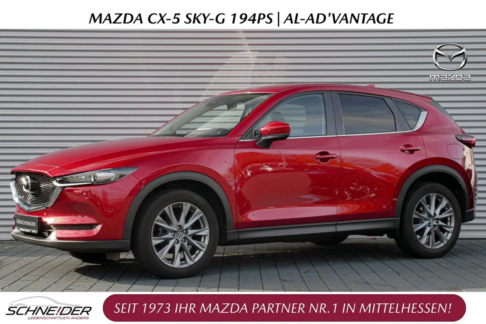 Mazda CX-5 SKY-G 194 AT ADVANTAGE + AHK & M+S Advantage Rojo - 1