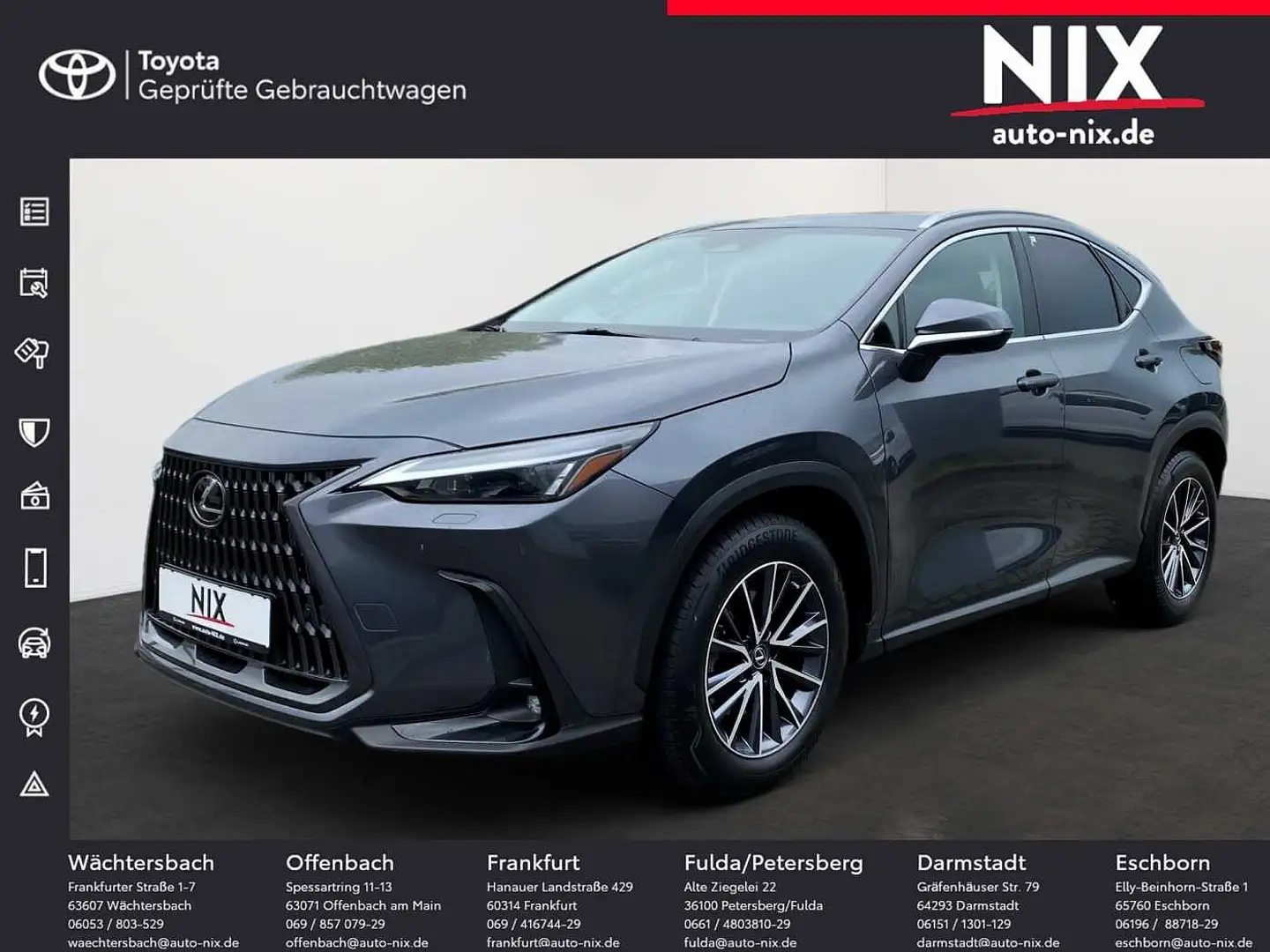 Lexus NX 350h 2.5 Hybrid Executive Line LED PDC 360° Gris - 1