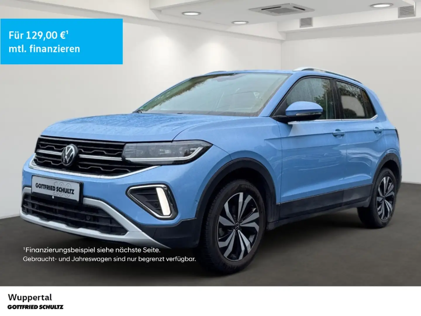 Volkswagen T-Cross 1.0 TSI NAVI AHK KAM ACC LED SHZ PDC LM Azul - 1