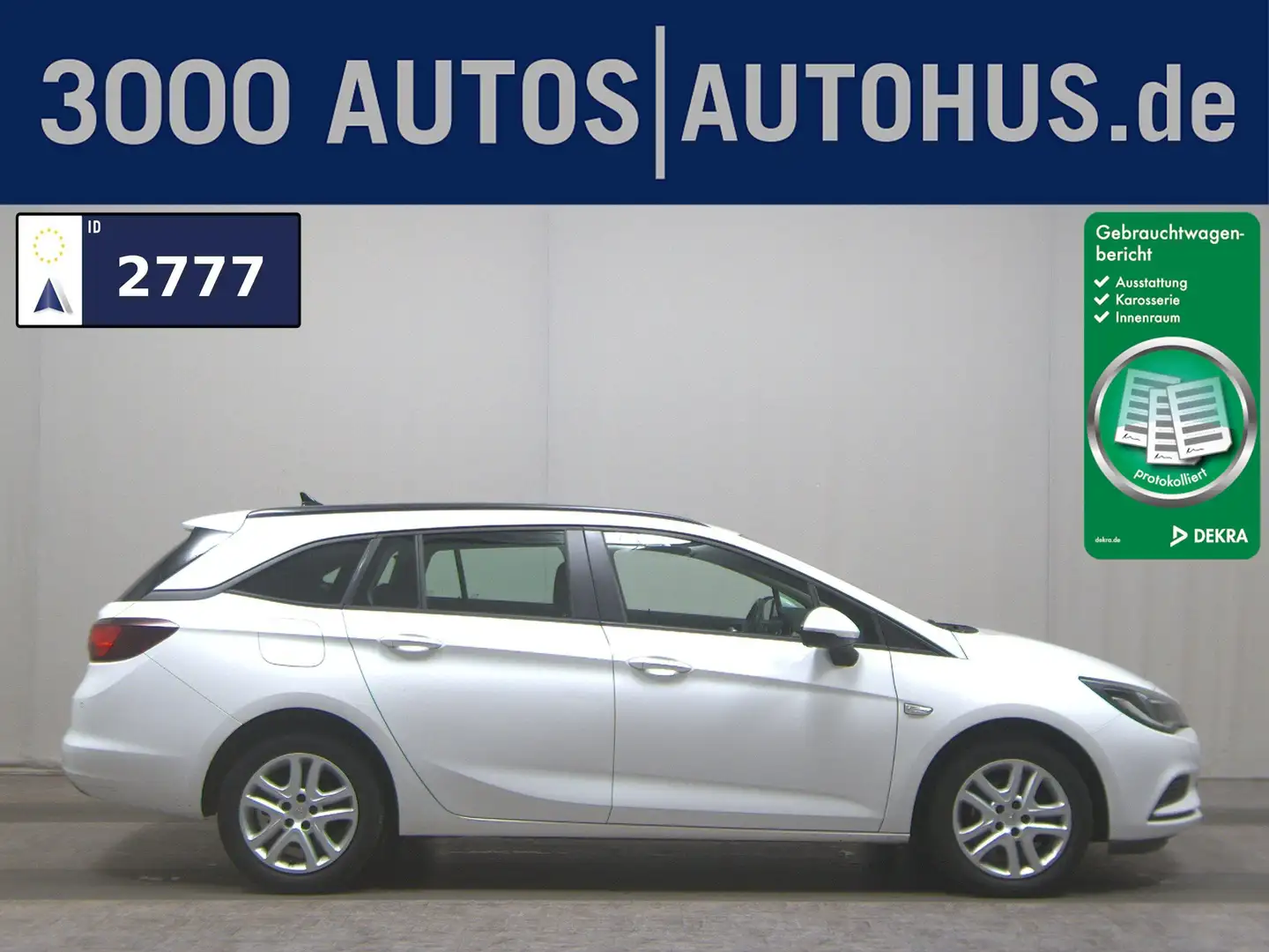 Opel Astra ST 1.6 D Edition Navi BT PDC Shz Weiß - 1