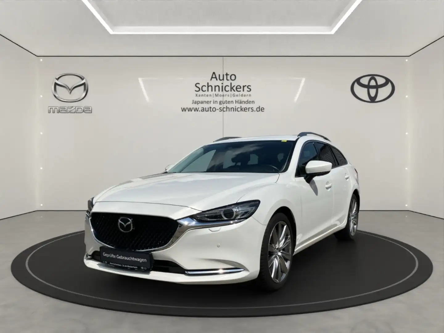 Mazda 6 SKYACTIV-G EXCLUSIVE-LINE+LEDER+GJ-RÄDER Blanc - 1