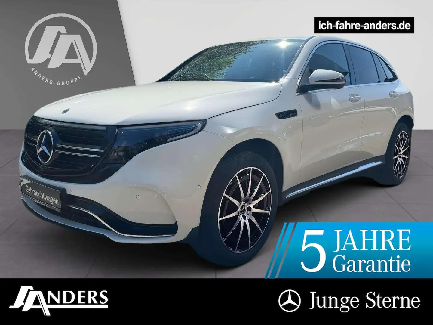 Mercedes-Benz EQC 400 4M AMG+MBUX+AHK+LED+Kam+Keyles+SOUND+PDC Weiß - 1