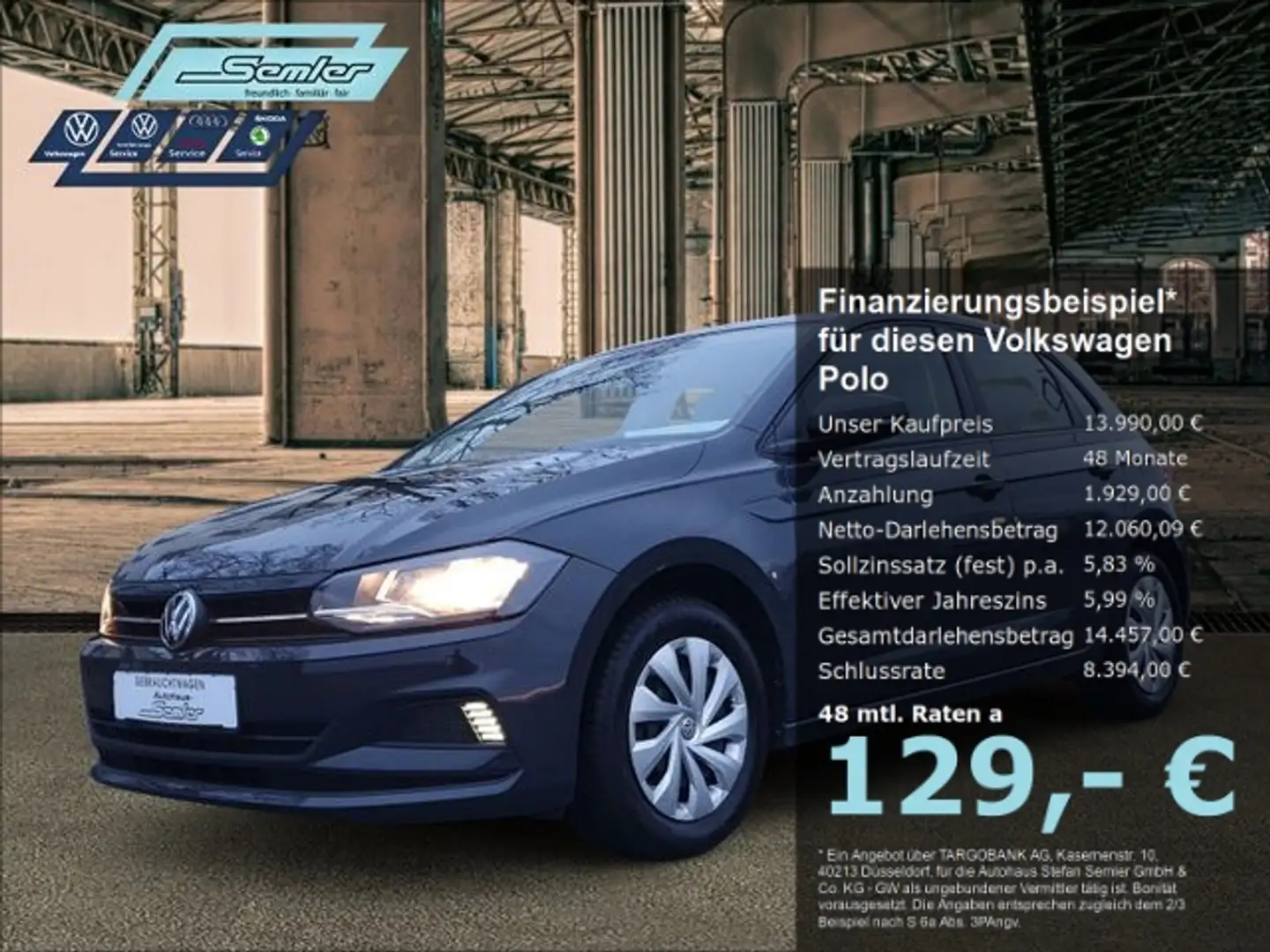 Volkswagen Polo Comfortline 1.0 TSI SPUR-W NAVI SHZ PDC Grijs - 1