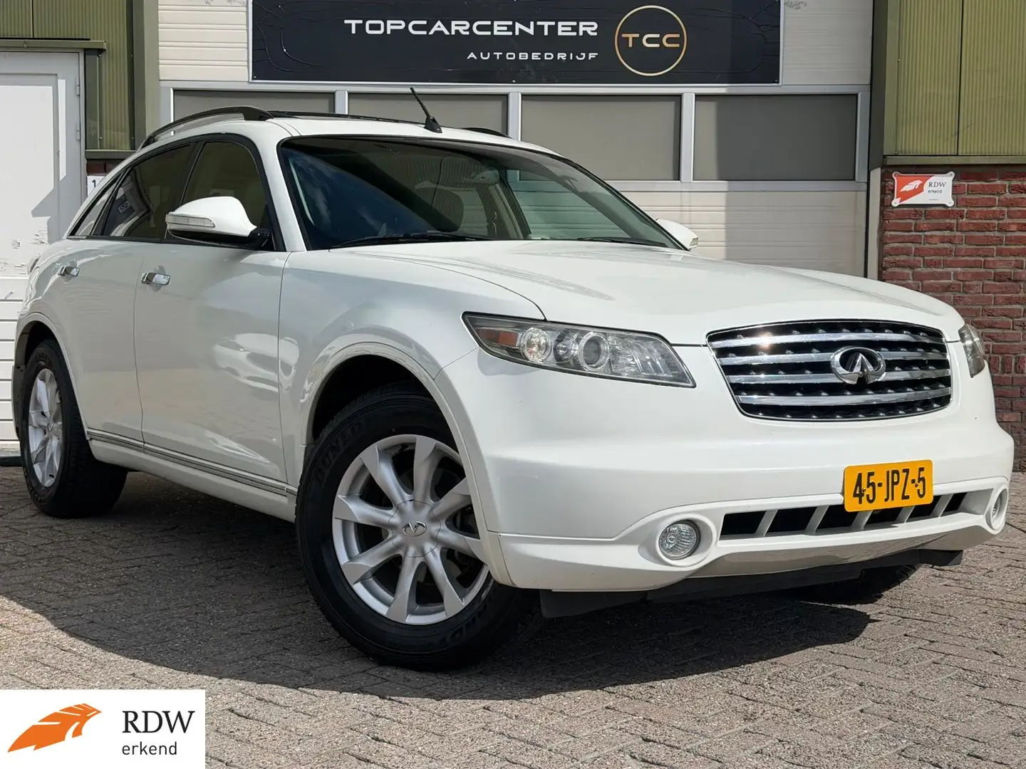 Infiniti FX 35 AWD/SCHUIFD/PARKS/LEER/STOELV/CRUISE/APK Weiß - 1