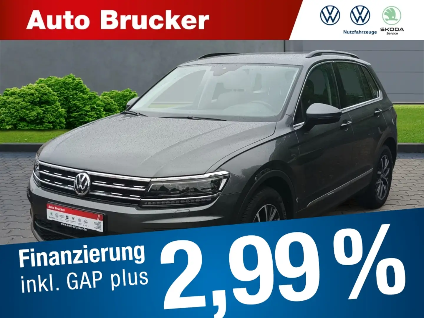 Volkswagen Tiguan Comfortline 1.5 TSI+Anhängerkupplung+Navigationssy Gris - 1