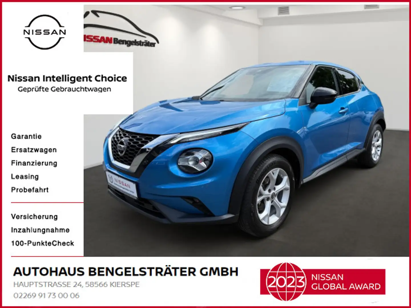 Nissan Juke 1.0 DIG-T N-Connecta Winter Blau - 1