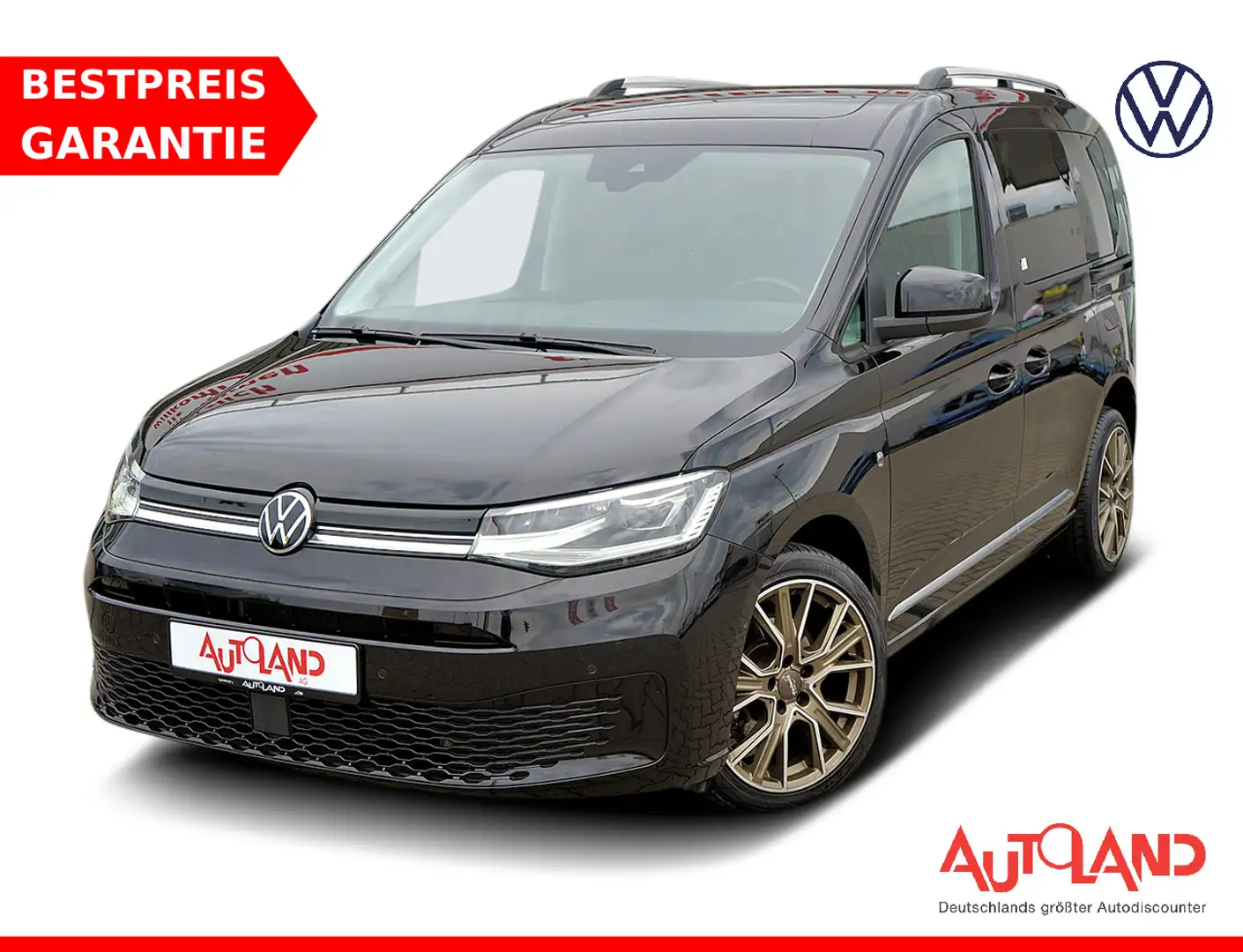 Volkswagen Caddy 2.0 TDI Style LED Navi Sitzheizung ACC AHK Schwarz - 1