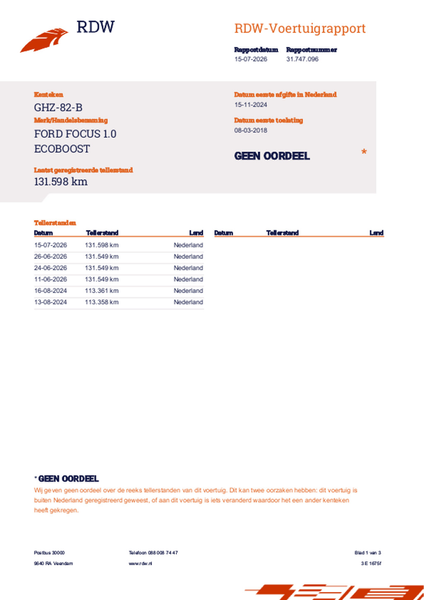 Ford Focus 1.0 Automaat, PDC, Navi, Winter pakket, Airco, Tre — photo 25