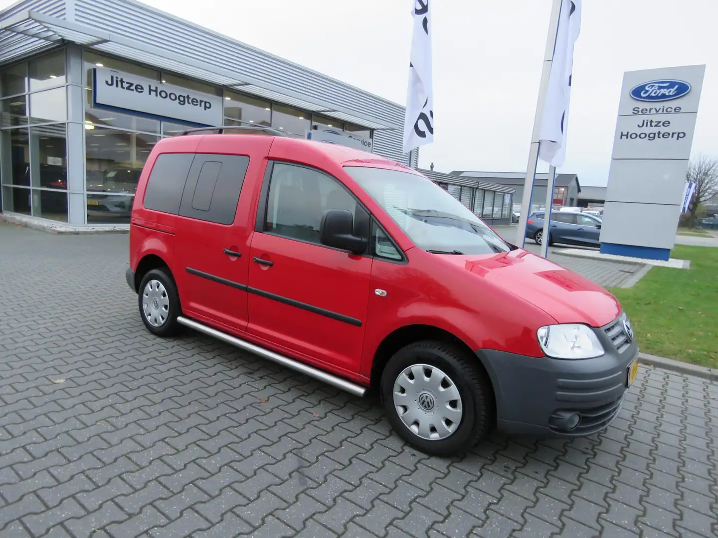 Volkswagen Caddy 1.6 Optive Comfort 5p. AIRCO,TREKHAAK,CRUISE.zo me Piros - 2