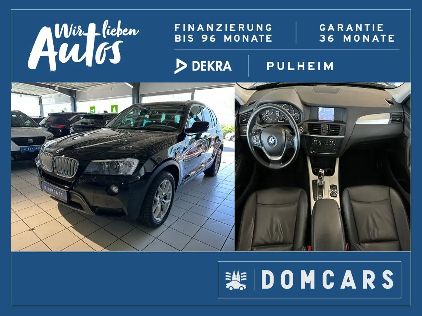 BMW X3 xDrive 30 d//NAVI/PANO/ALU/LEDER/ALU/PDC// Negro - 1