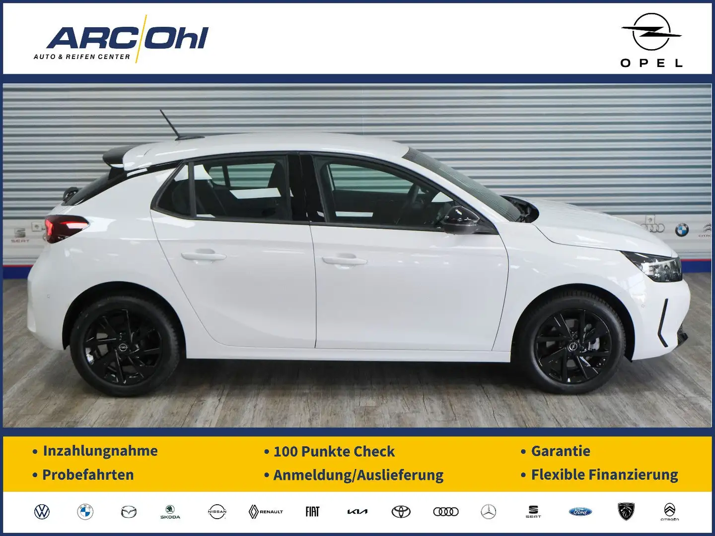 Opel Corsa F 1.2 GS *MULTIM./LED/SHZ/PARK&GO/FACELIFT Weiß - 1
