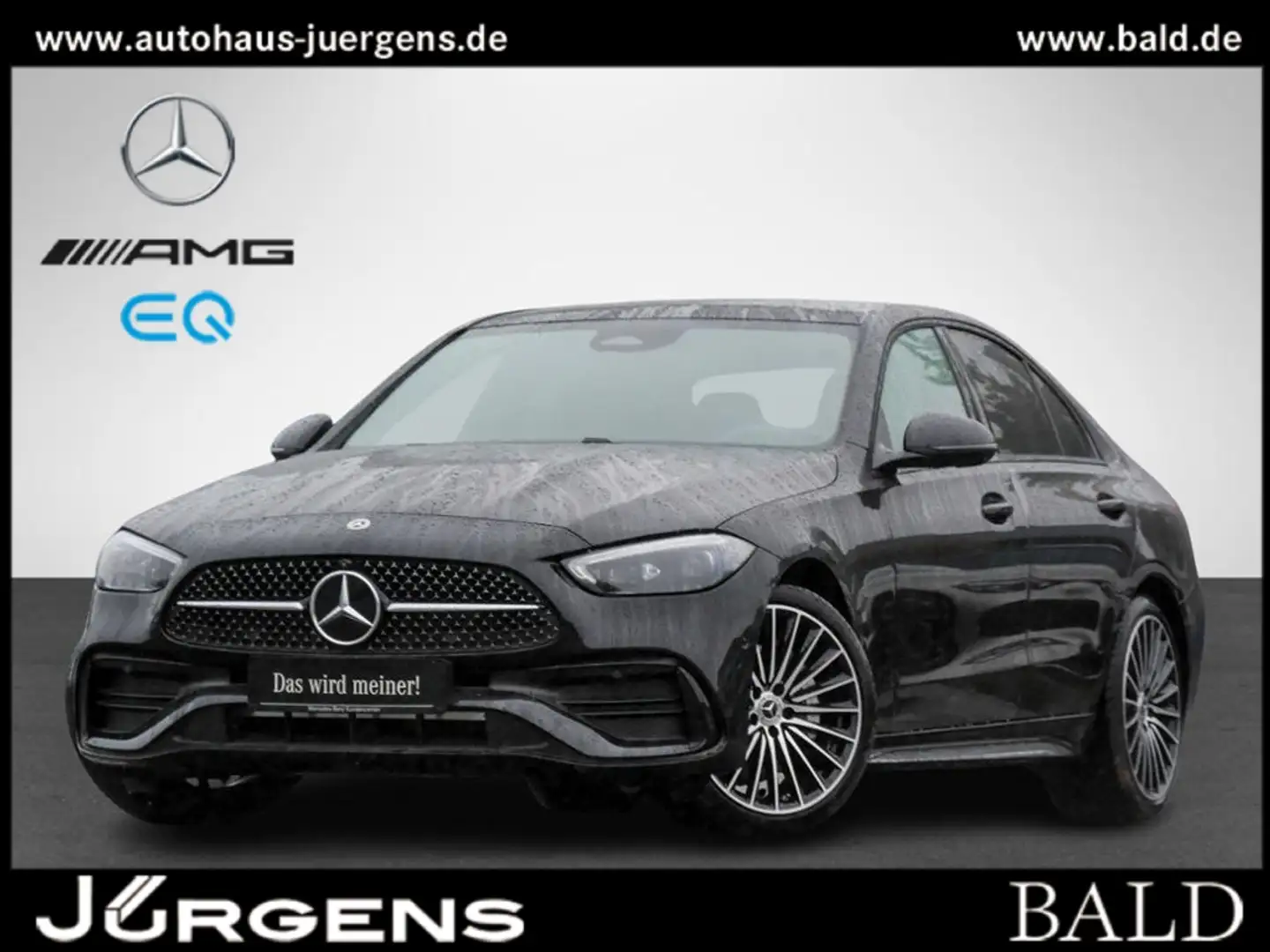 Mercedes-Benz C 200 d AMG-Sport/Pano/Digital/Night/Ambi/360/19 Schwarz - 1