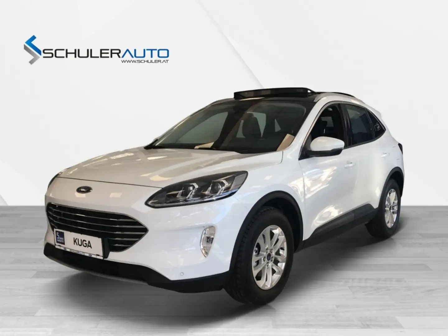 Ford Kuga 2,0 EcoBlue Titanium 190PS PWS 4WD*AHK*SD*LED Blanc - 1