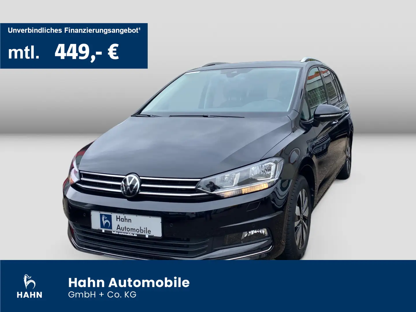 Volkswagen Touran 1.5TSI DSG Move 7-Sitze ACC AHK Cam Navi Zwart - 1