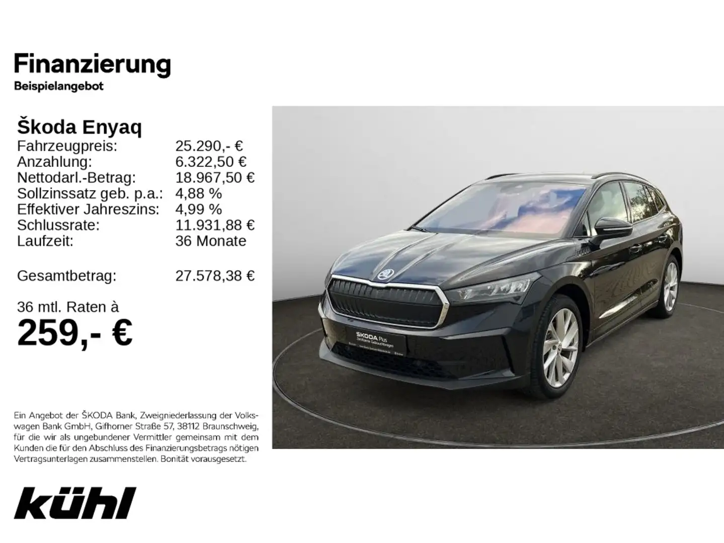 Skoda Enyaq iV 60 Suite AHK,Wärmepumpe,LM20,Ladeleistu Schwarz - 1