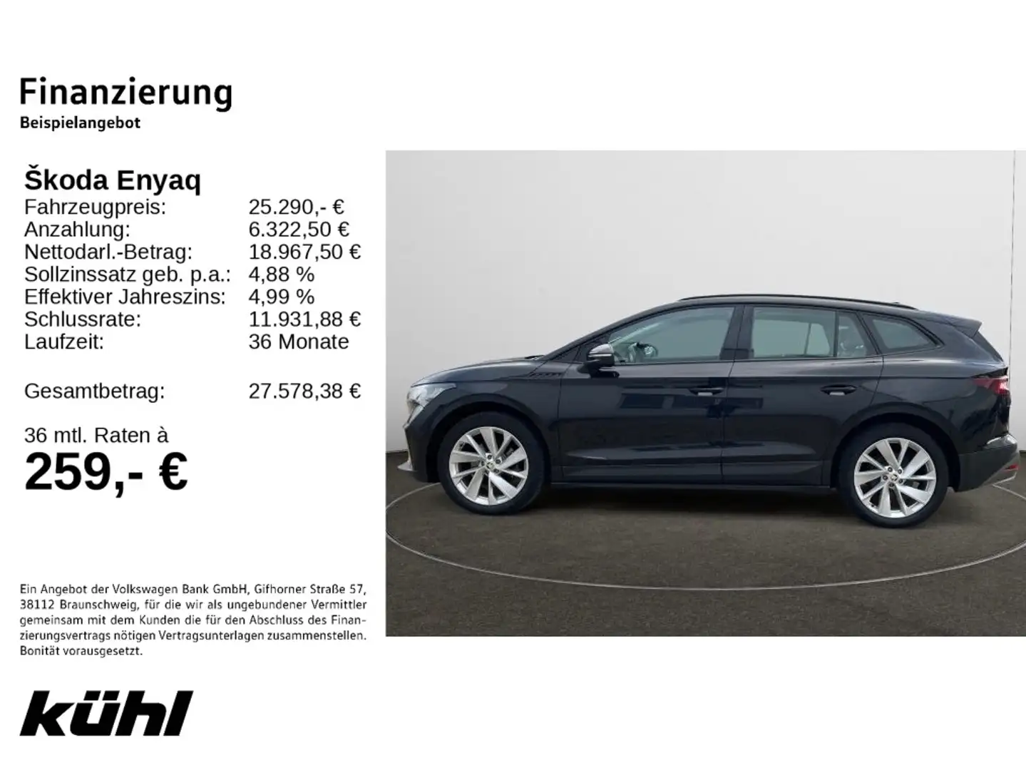 Skoda Enyaq iV 60 Suite AHK,Wärmepumpe,LM20,Ladeleistu Schwarz - 2