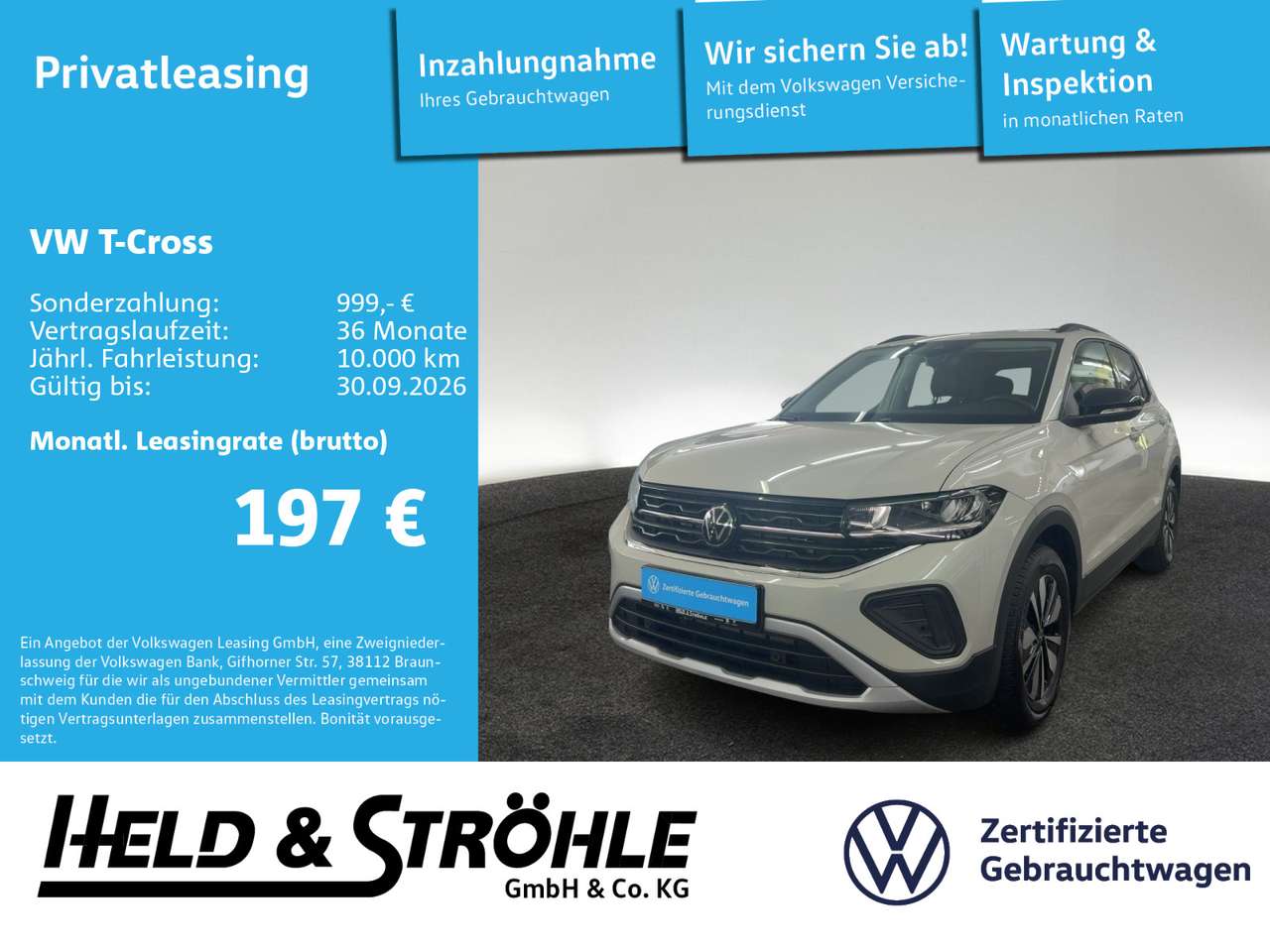 Volkswagen T-Cross 2025 — GOAL 1.0 TSI LED NAV KAM PDC SHZ 5J.GAR.