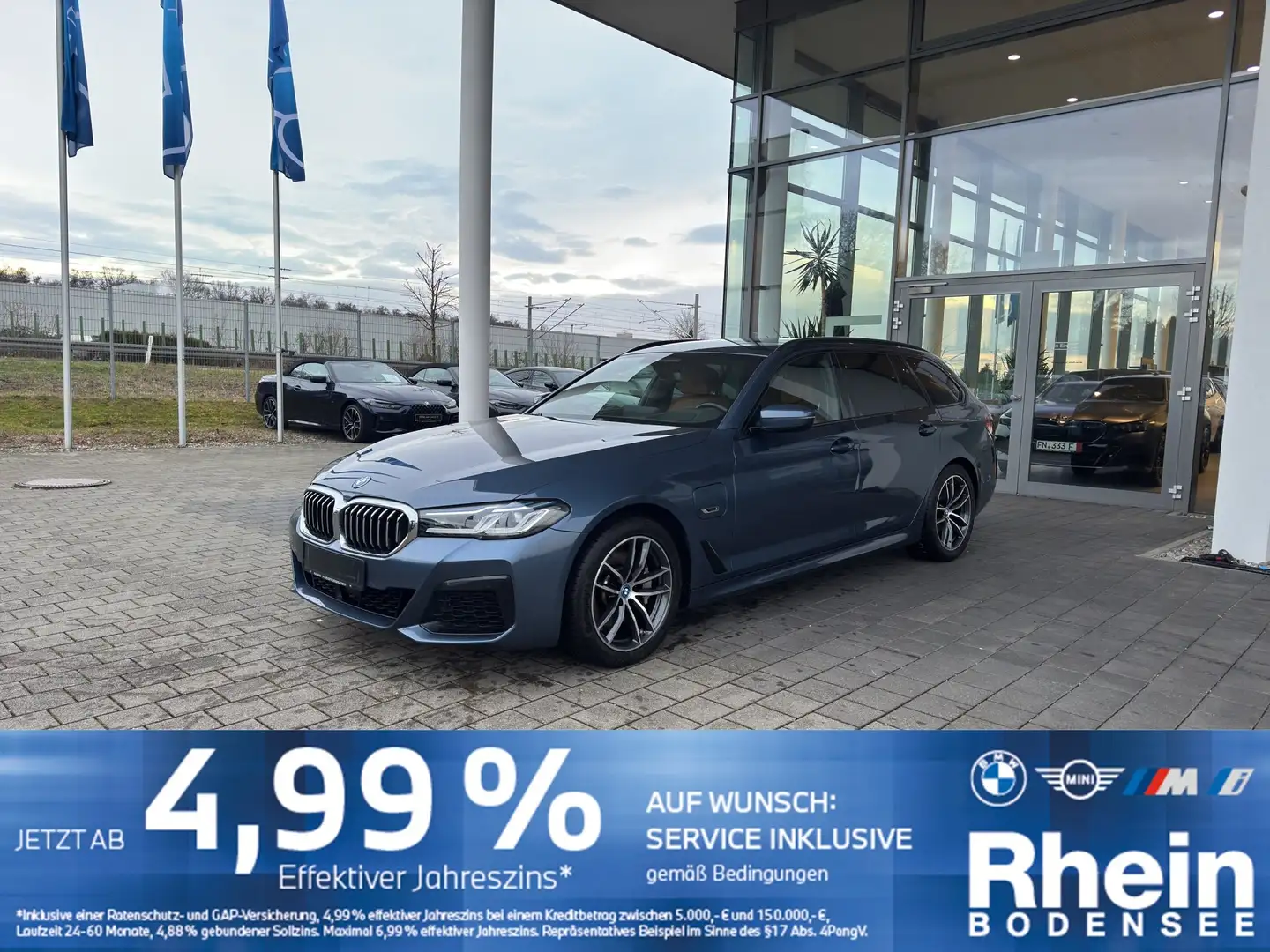 BMW 530 e xDrive Touring M Sport ACC HUD H&K LH Blau - 1