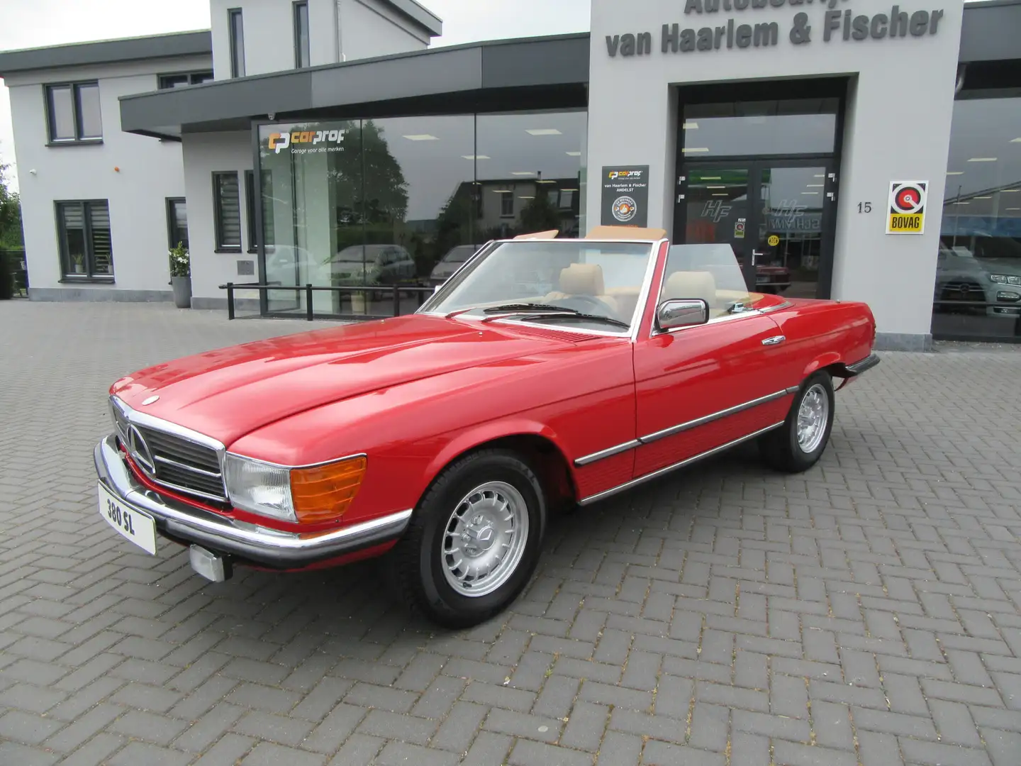 Mercedes-Benz SL 380 SL Topstaat Czerwony - 1