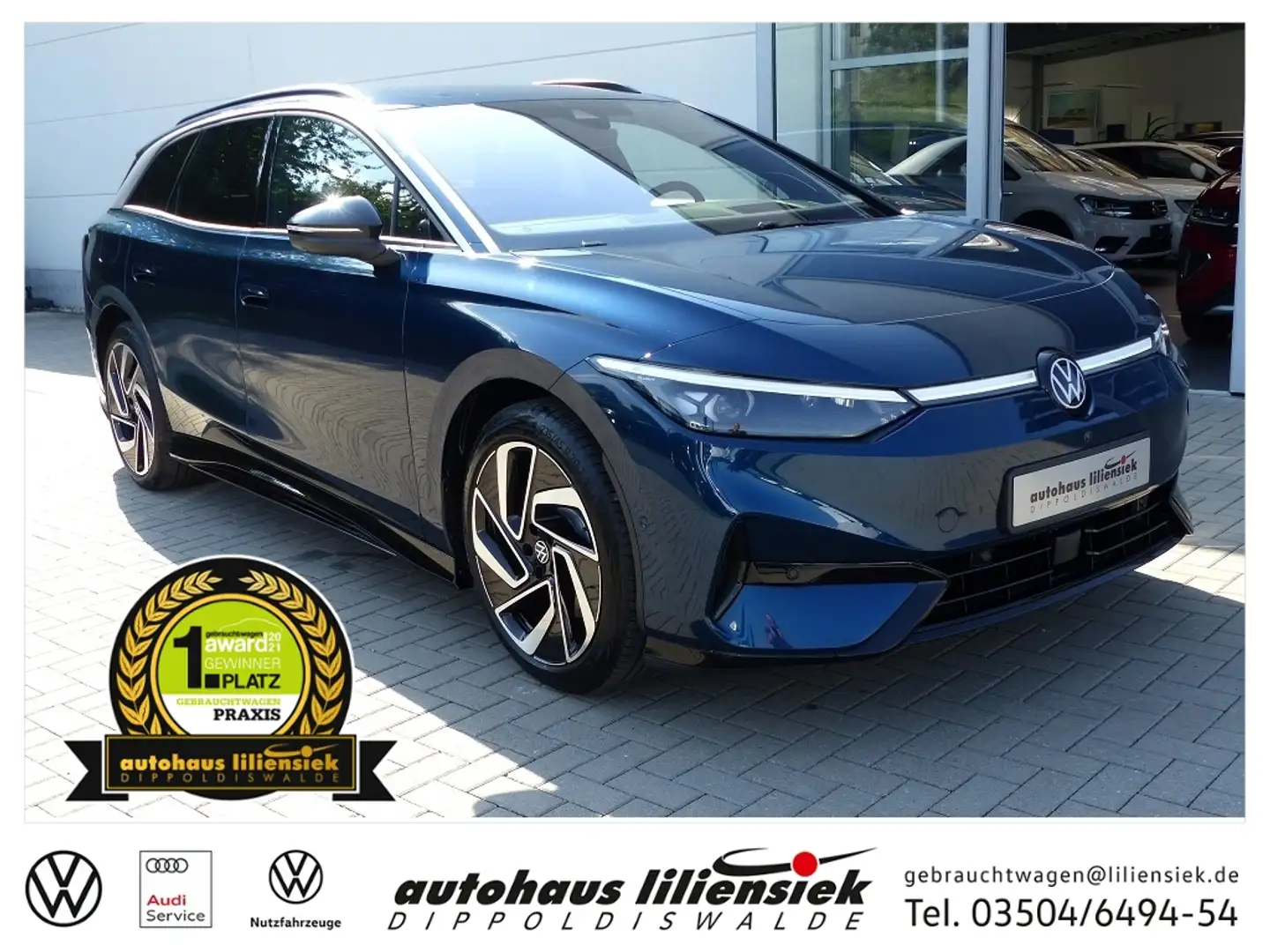 Volkswagen ID.7 Tourer Pro 210 kW *AHK*LED*PDC* Blau - 1