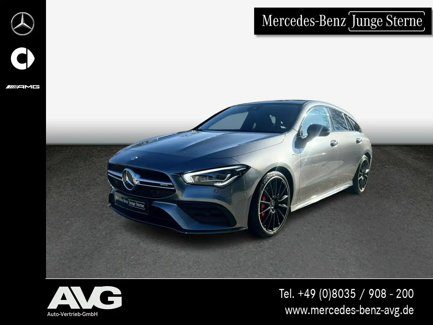 Mercedes-Benz CLA 35 AMG Mercedes-AMG CLA 35 SB NIGHT|PANO|RFK|MBEAM|AHK Szary - 1