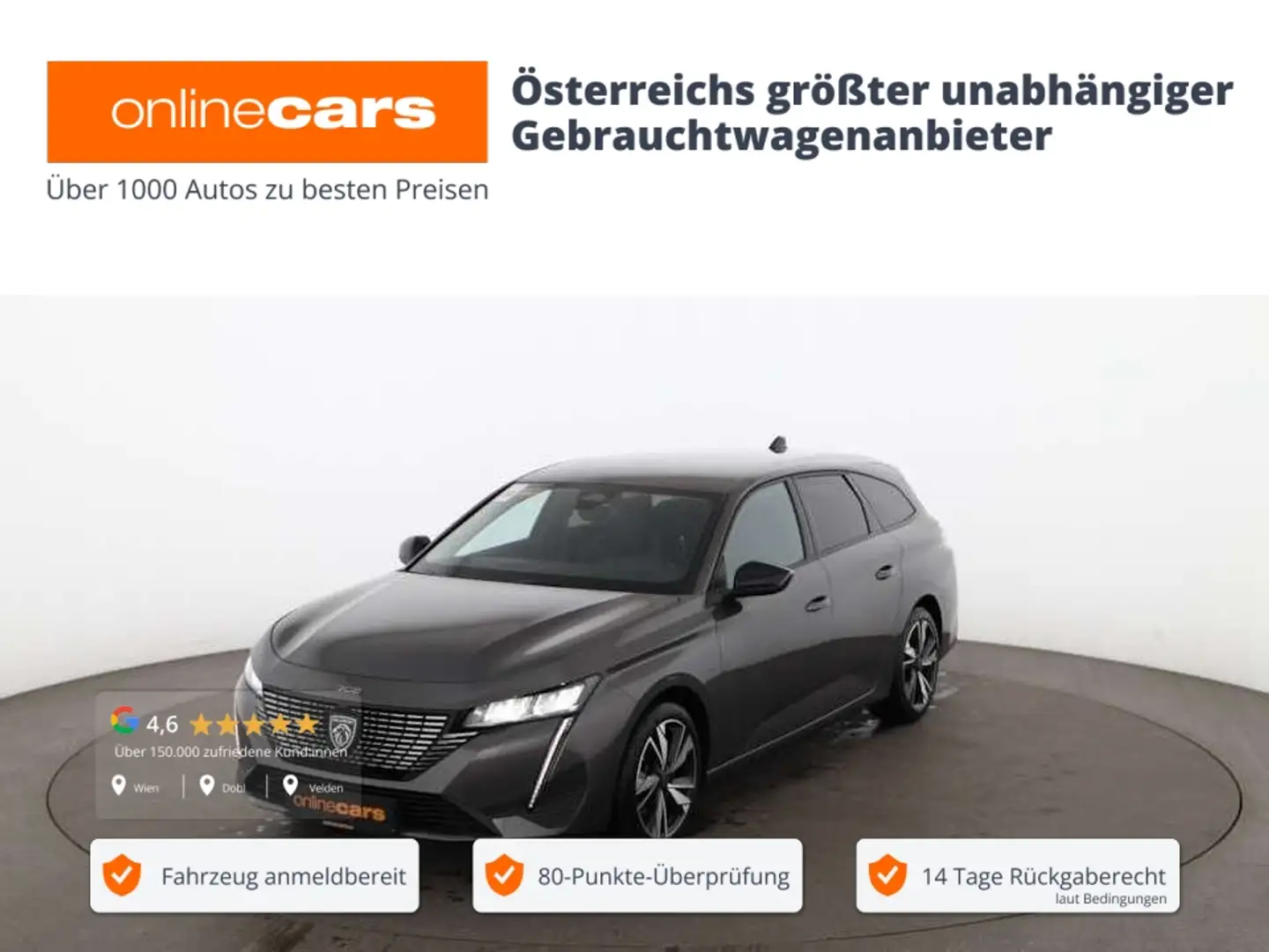 Peugeot 308 SW 1.5 BlueHDi 130 Allure Aut LED LEDER NAVI Grau - 1