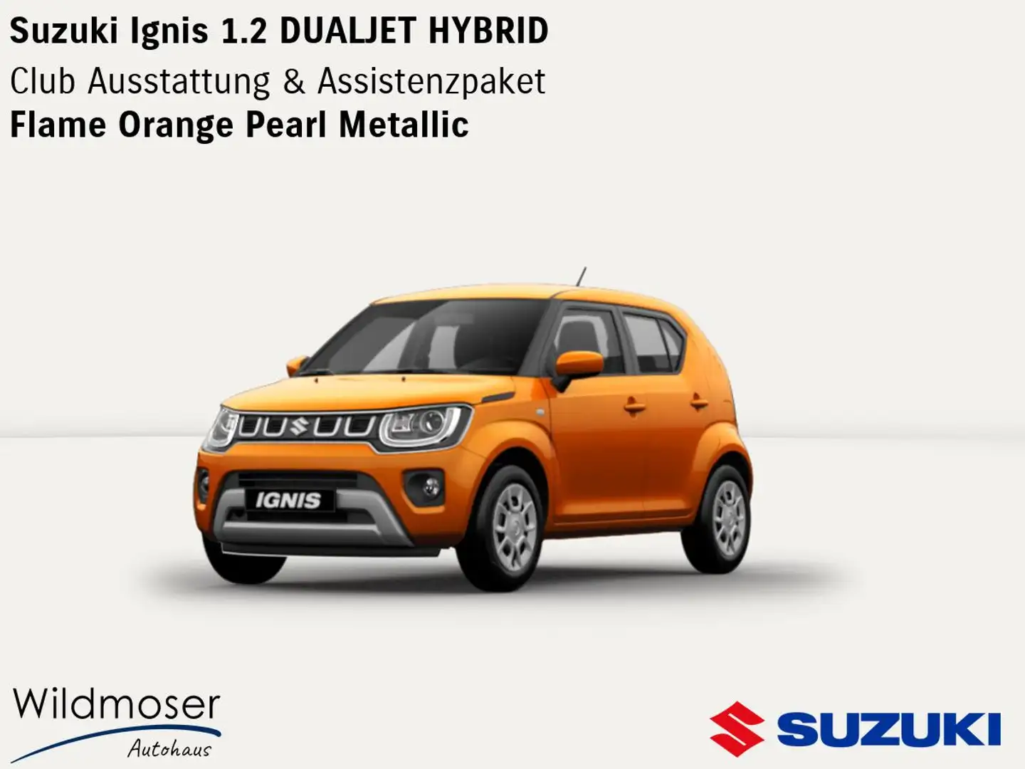 Suzuki Ignis ❤️ 1.2 DUALJET HYBRID ⏱ 5 Monate Lieferzeit ✔️ Clu Orange - 1