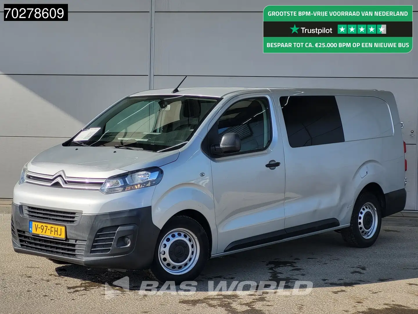 Citroen Jumpy 120PK Dubbel Cabine L3H1 Navi Trekhaak Airco Cruis Grijs - 1