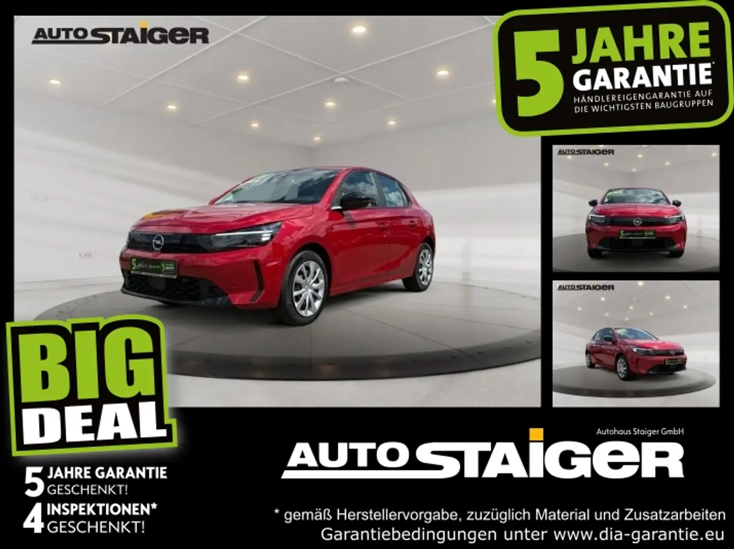 Opel Corsa F 1.2 KAM PDC SpurH Rojo - 1