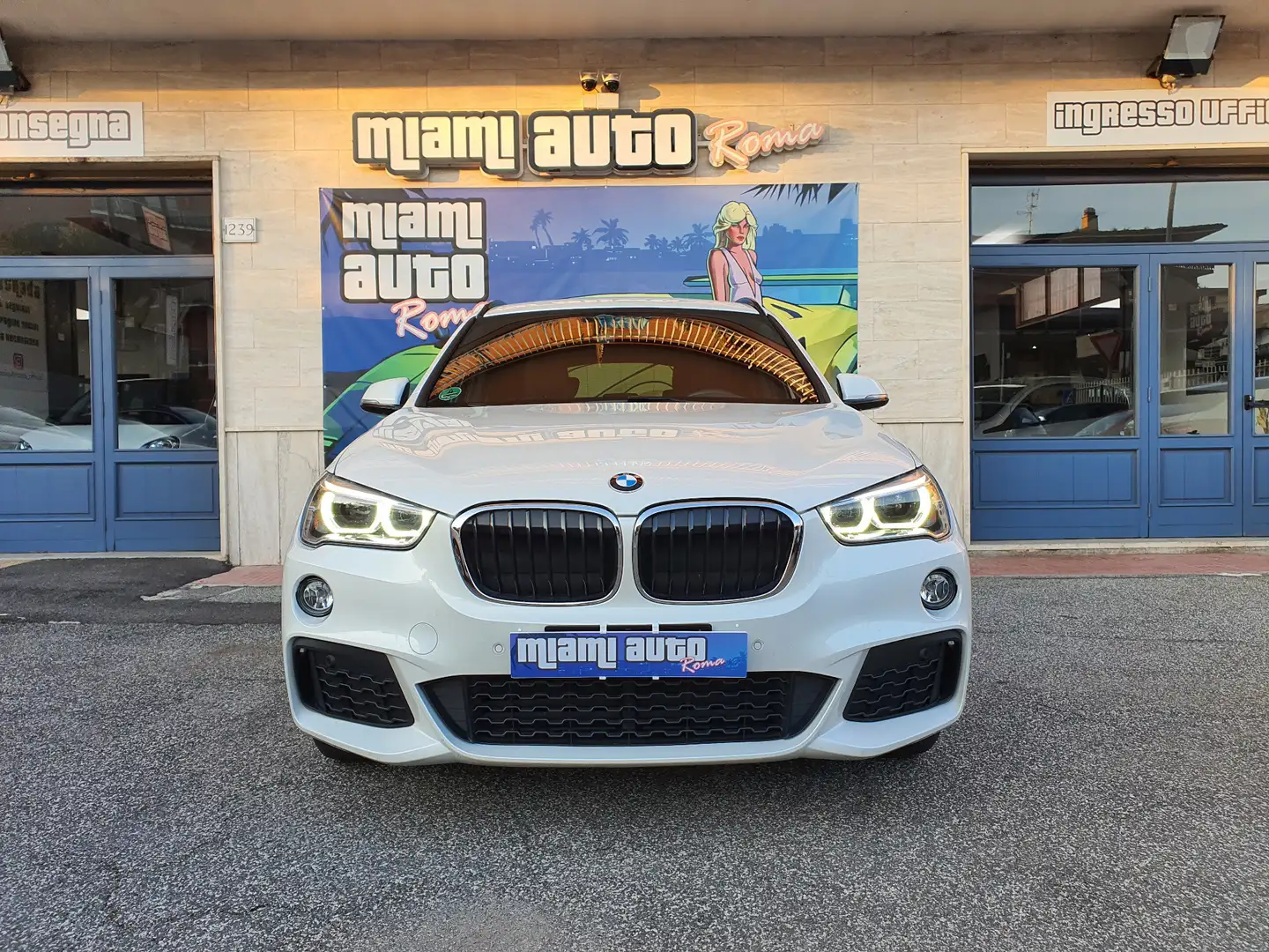 BMW X1 X-drive 20d Msport Aut. UNIPR TAGL UFF NAV LED Bianco - 1