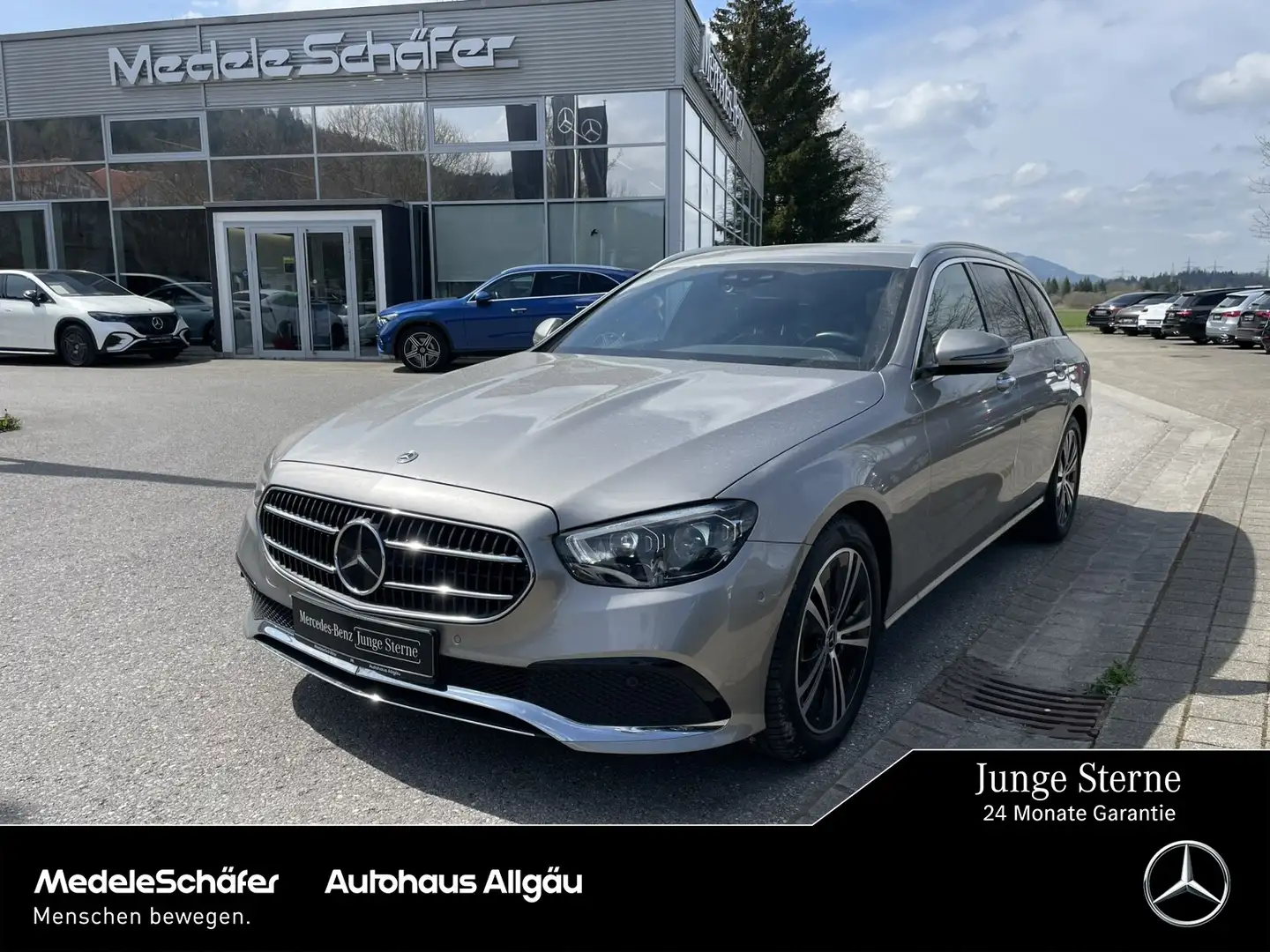 Mercedes-Benz E 400 E 400 d 4M T AVANTGARDE MLED+FAHRASSIST+BURMEST+ Silber - 1